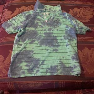 Tie dye green T-shirt, boys